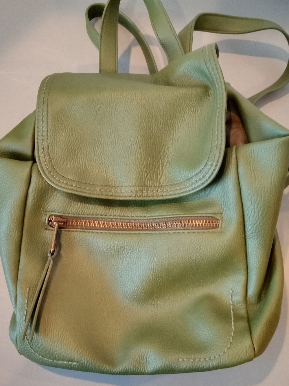 Universal Thread Medium Green Faux Leather Backpack